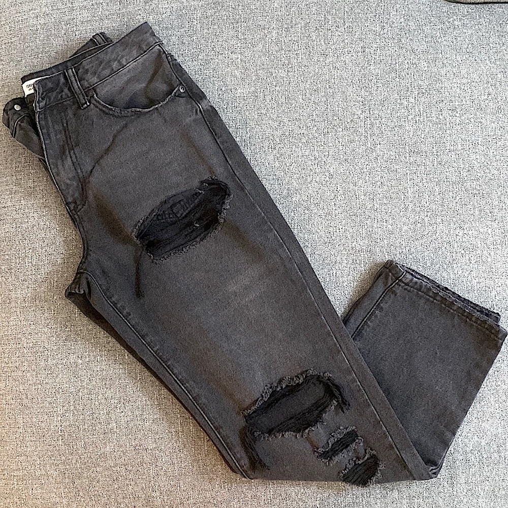 Forever 21 Black Denim Distressed Jeans SZ 27